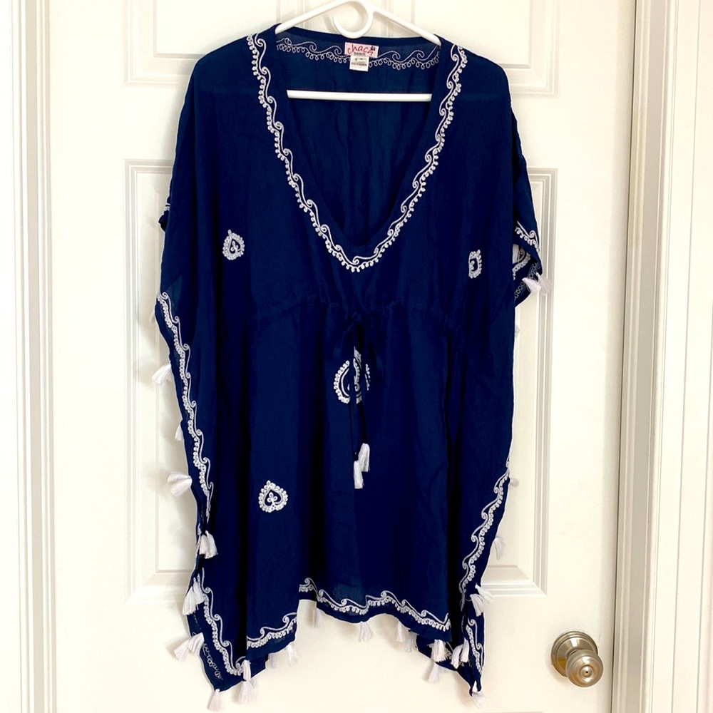 Navy beach cover up, Size M